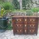 Crossbow chest of drawers in walnut, 18th century period