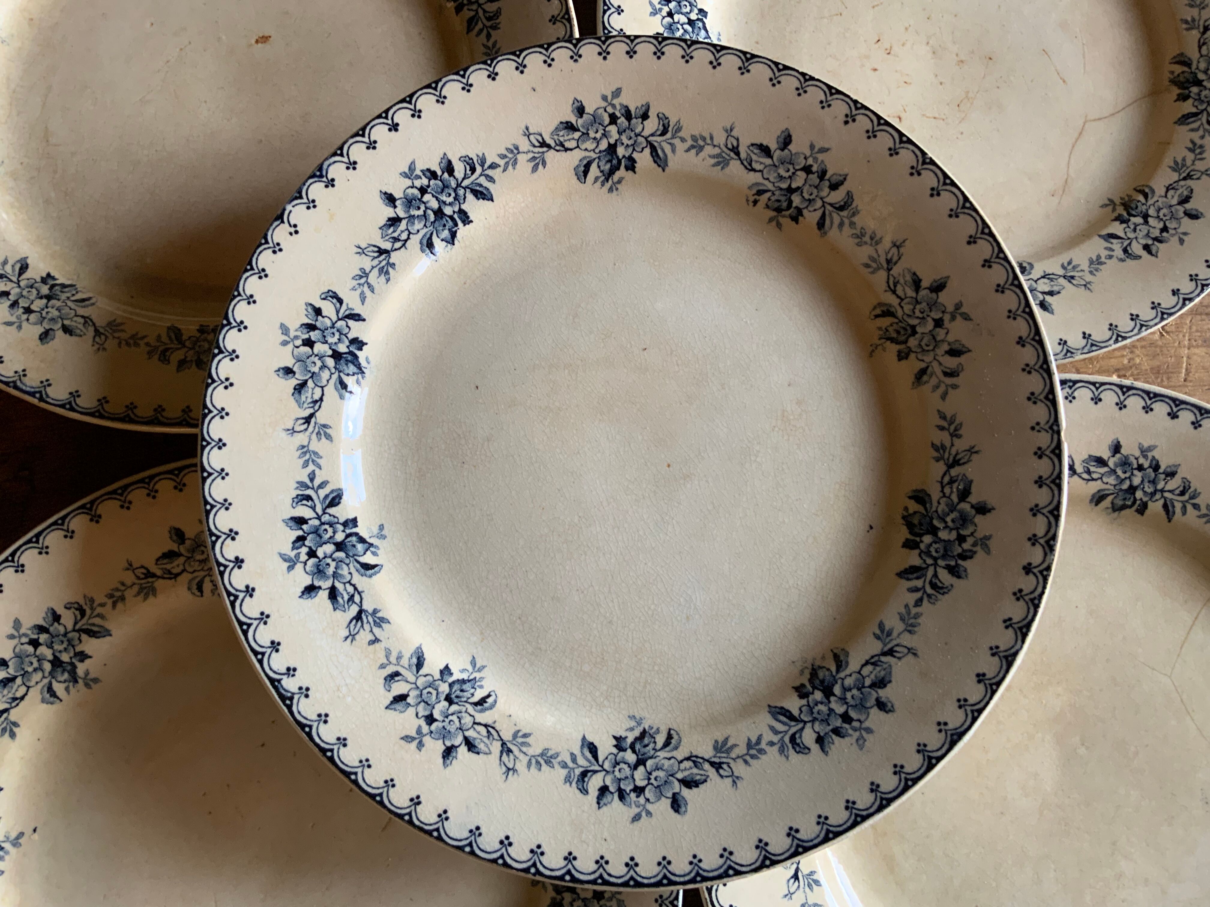 5 plates "Arcachon" Iron Land