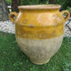 Old confit pot in yellow glazed terracotta nineteenth century
