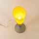 Elegant lamp of the space age in bright yellow glass 90s