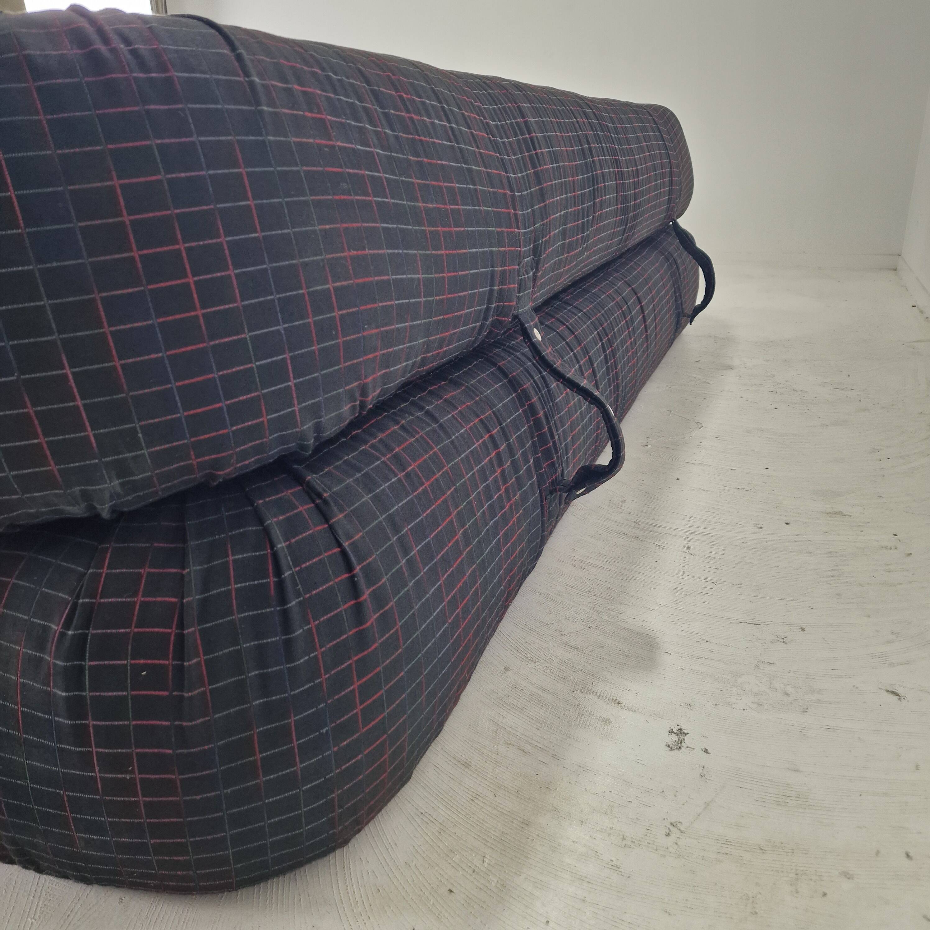 Anfibio 3-Seater Sofa Bed by Alessandro Becchi for Giovannetti, 1970's