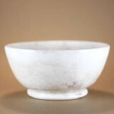 Antique bowl, large Lufapo Massarelos ceramic bowl, breakfast bowl, art deco