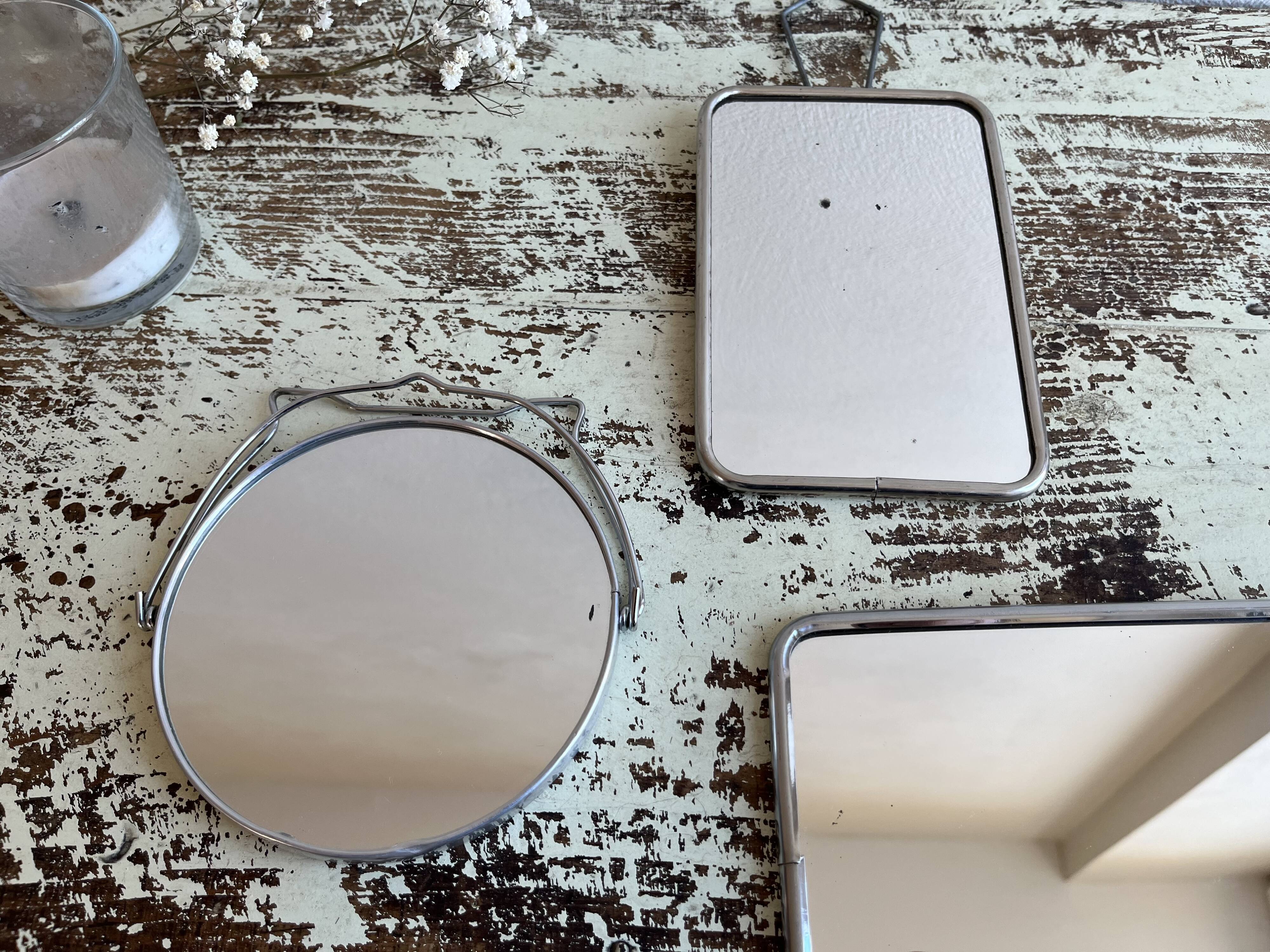 Round barber mirror 12.5 cm