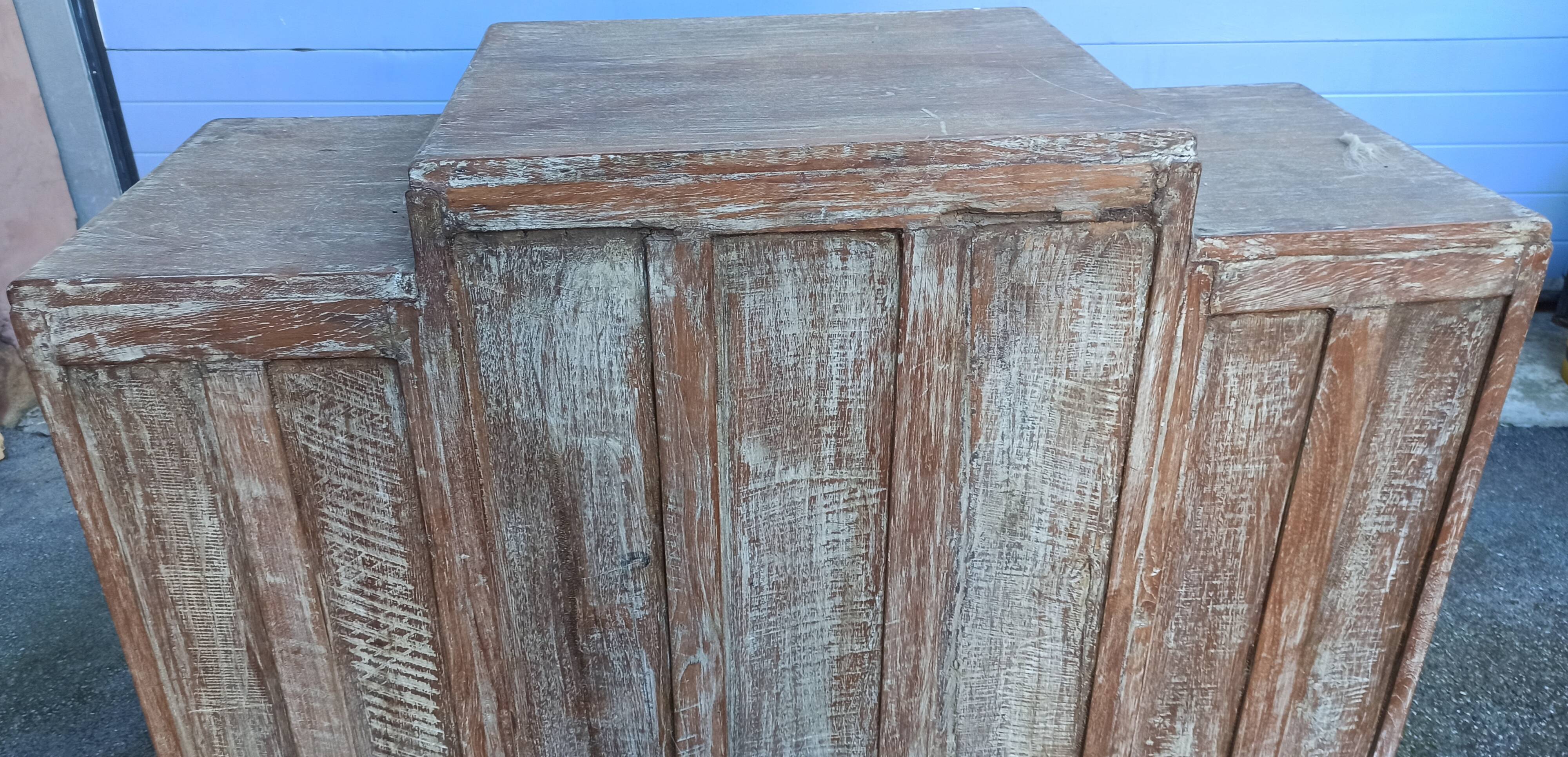Antique wooden storage unit