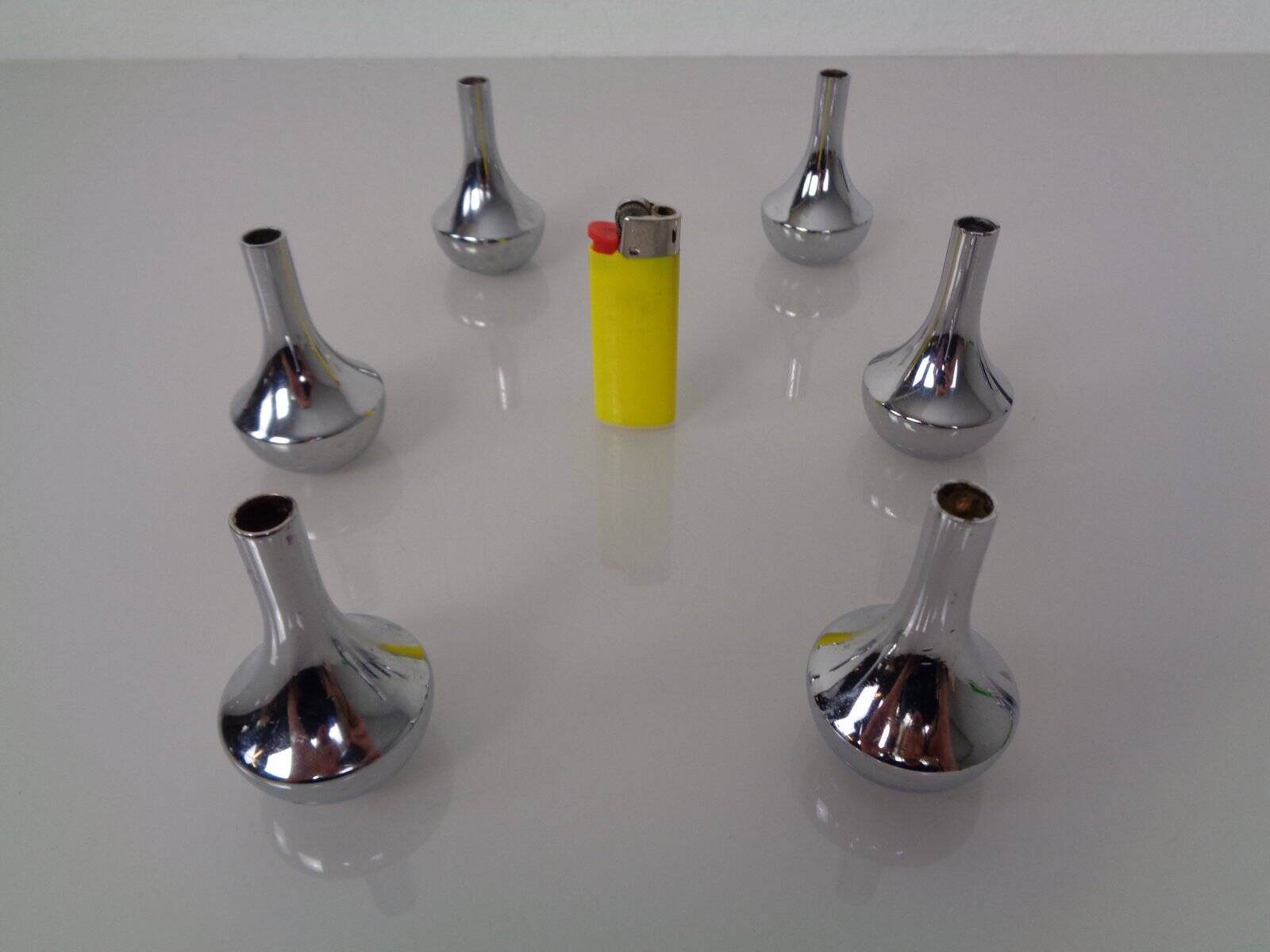 Chrome-Plated Candleholders by Quist, Germany, 1960s, Set of 6