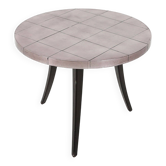 Table basse Tripot française vintage des années 1980, époque spatiale.