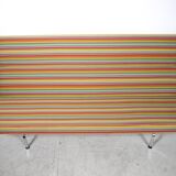 Compact sofa Eames Vitra Alexander Girard Miller stripe fabric