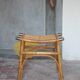 Vintage bamboo stool or bamboo luggage rack, ottoman