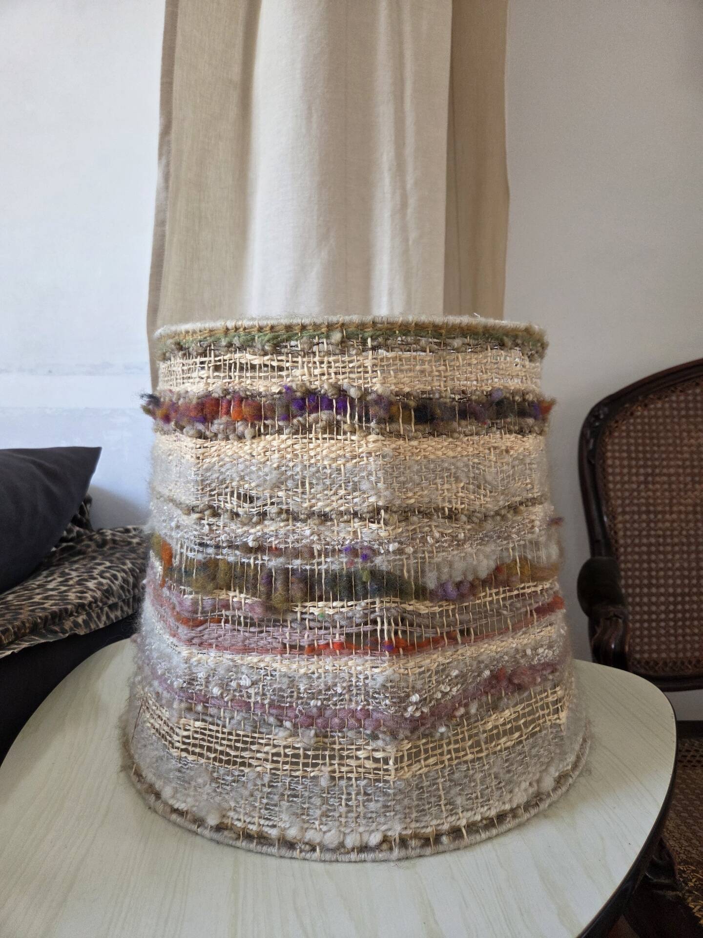 Vintage wool lampshade