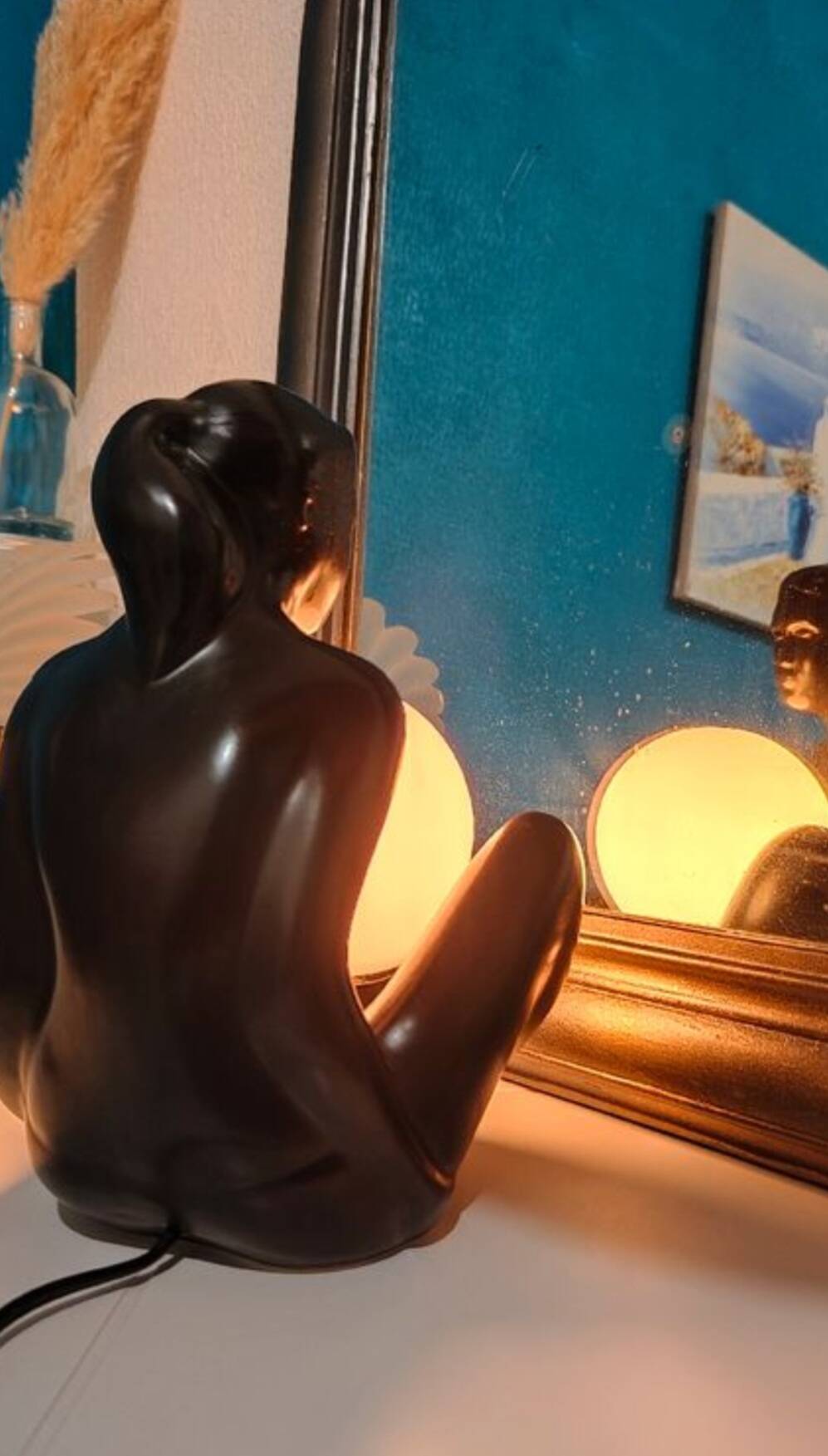 Vintage ceramic lamp 1980