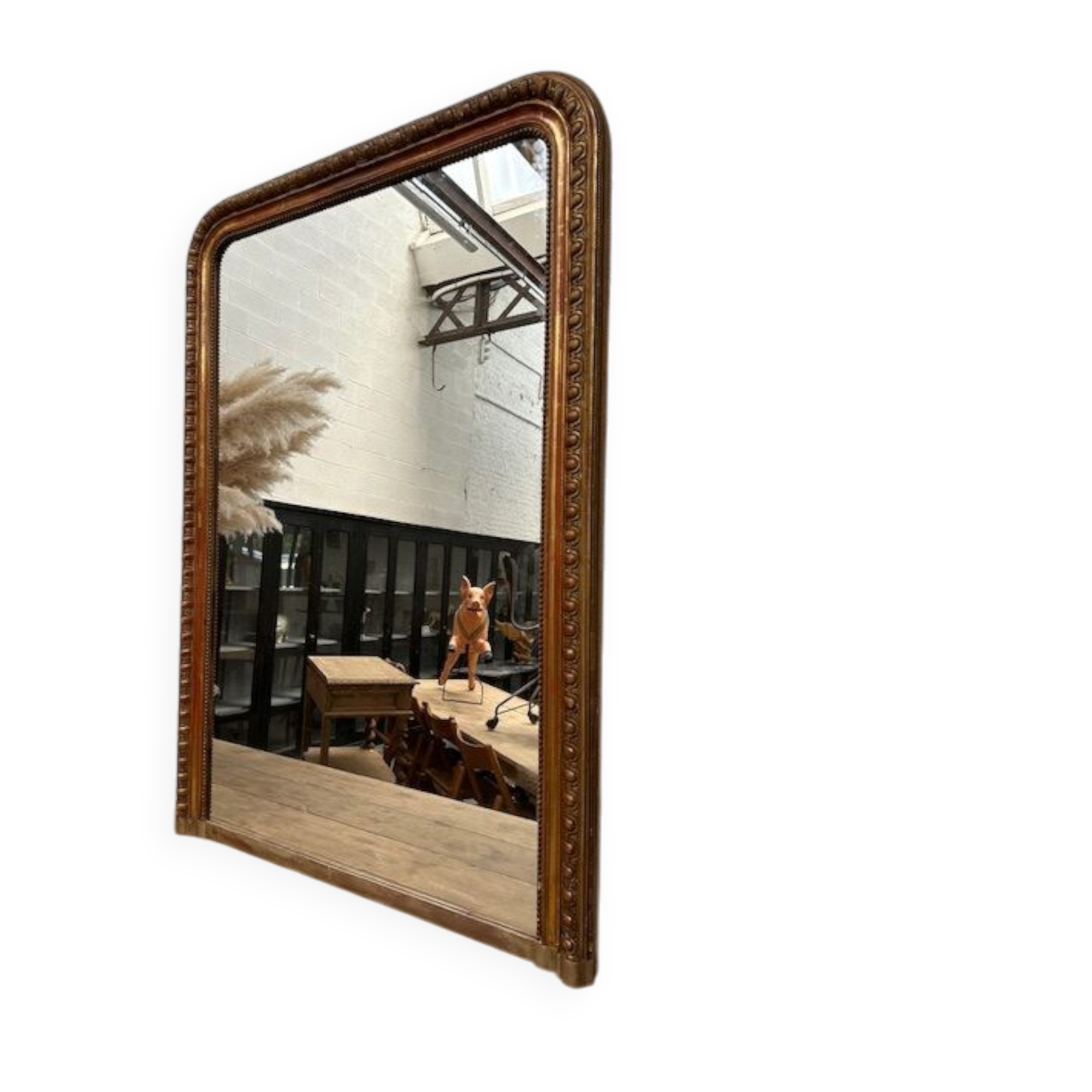 Miroir doré fin XIXème