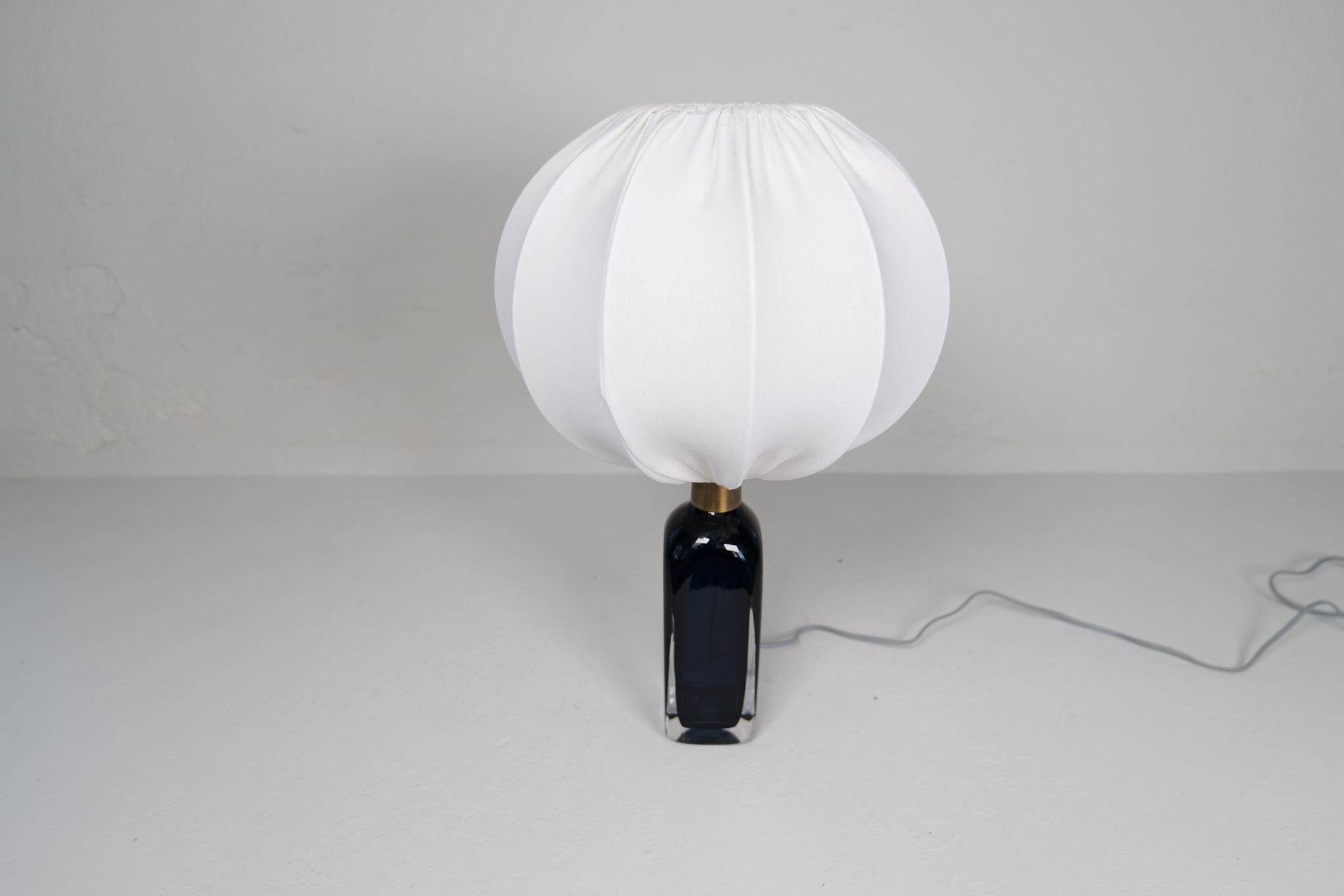 Mid-century modern table lamp by Carl Fagerlund for Orrefors Sweden RD 1406