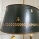 Antique Bouillotte Lamp 2 Lights Swan Lucien Gau Gilded Bronze Empire Napoleon