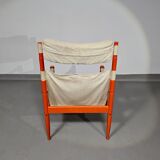 Safari lounge chair, model 30, designed by Erik Worts and manufactured by Niels Eilersen, Denmark 1960.