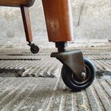 Retro trolley teak design 50s side table