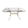 Table à manger en laiton et verre, Italie 1970