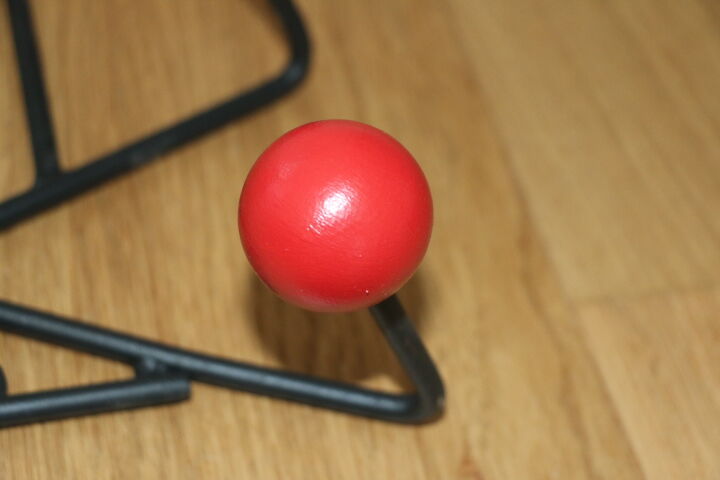 Coat rack 4 red balls - 1960s