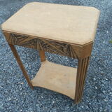 Art deco drawer console 30s oak