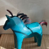 Wooden horse Ikea Dala vintage
