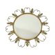 Vintage Fish Eye Convex Mirror Sunburst Witch Mirror Deknudt 46cm