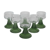 6 verres à liqueur du Rhin