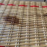 Table en rotin vintage