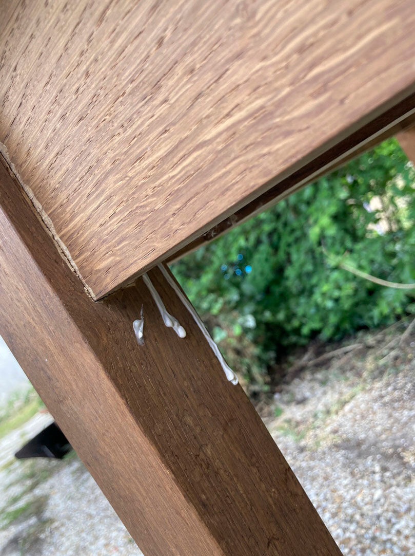 Vintage solid wood desk