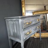 Louis XV-style patinated grey dresser