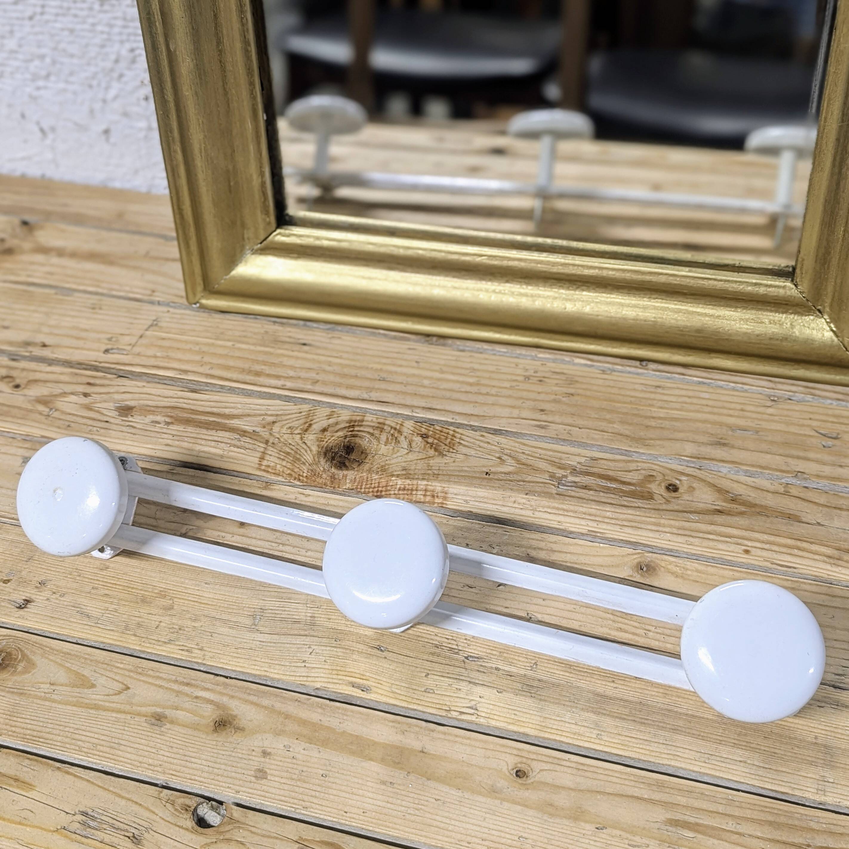 Vintage metal coat rack