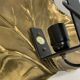 Brass Leaf Theatre Wall Light by Ravarini Castoldi, Milan Italy, 1970s