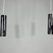 Stilux Milano, set of two chrome pendant lamps from 70s