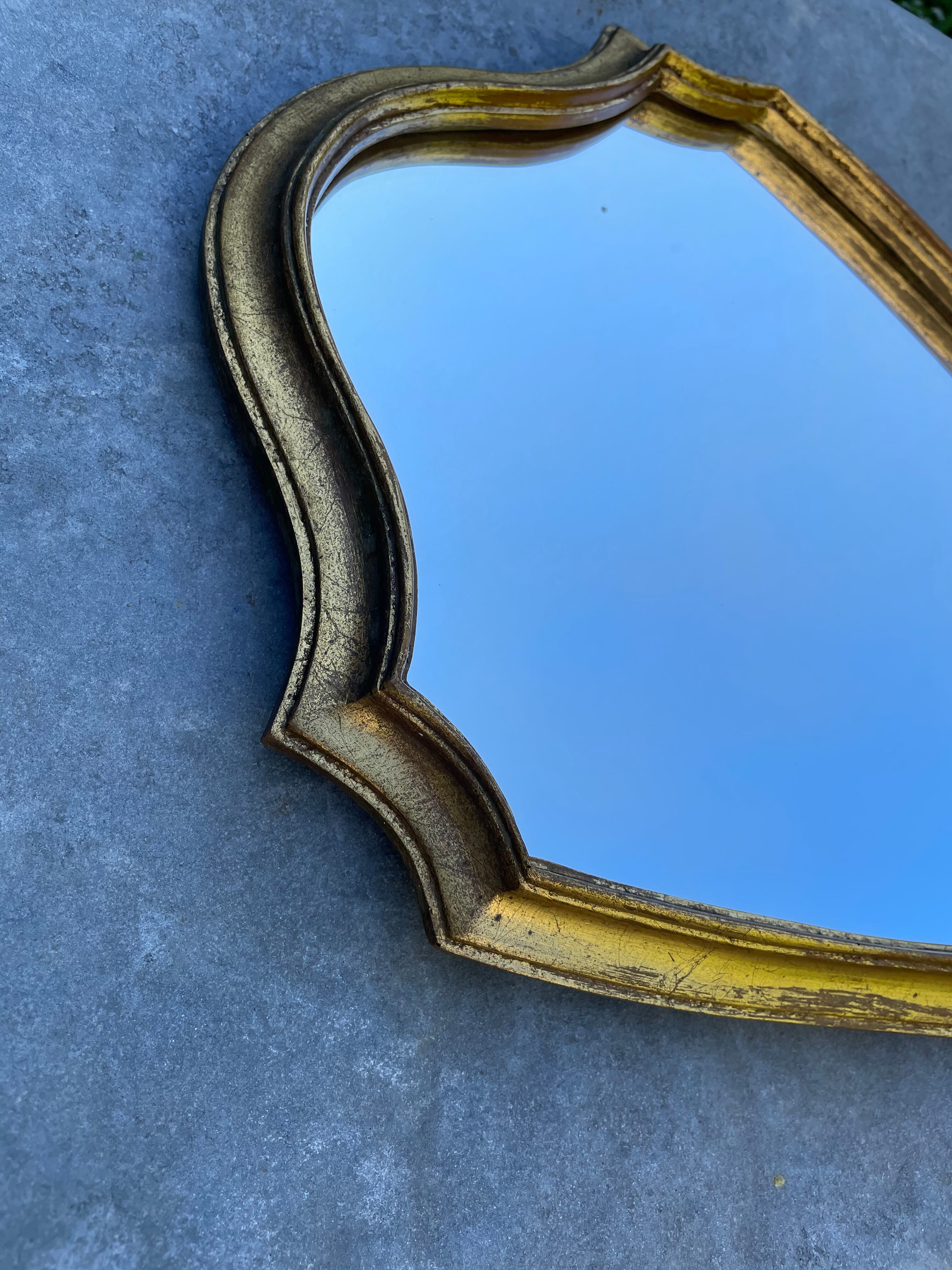 Vintage gold mirror 42 x 30