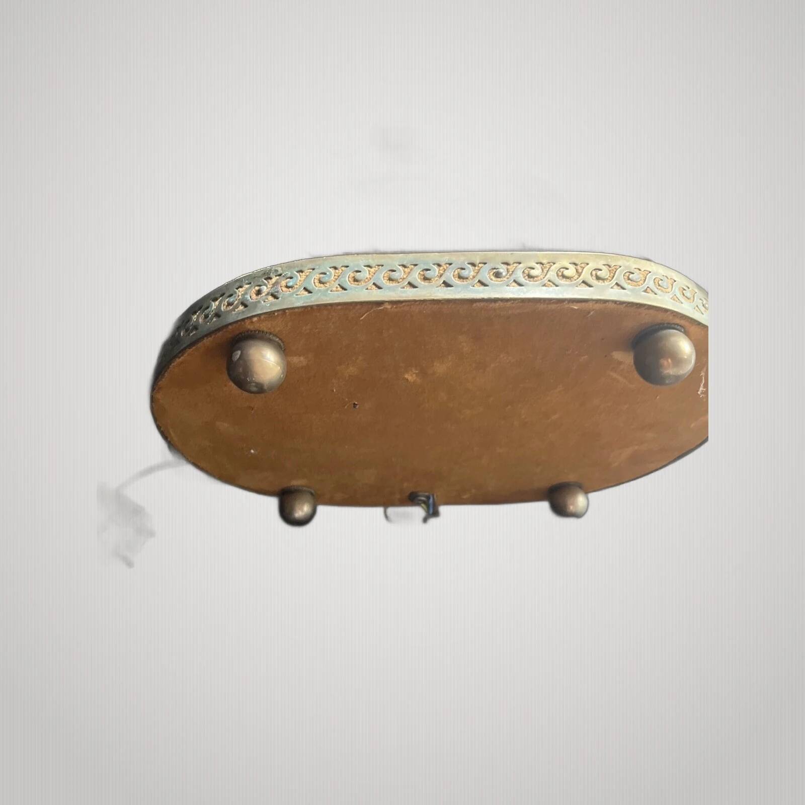 Lampe canard en bronze argenté Maison Charles, début 20e