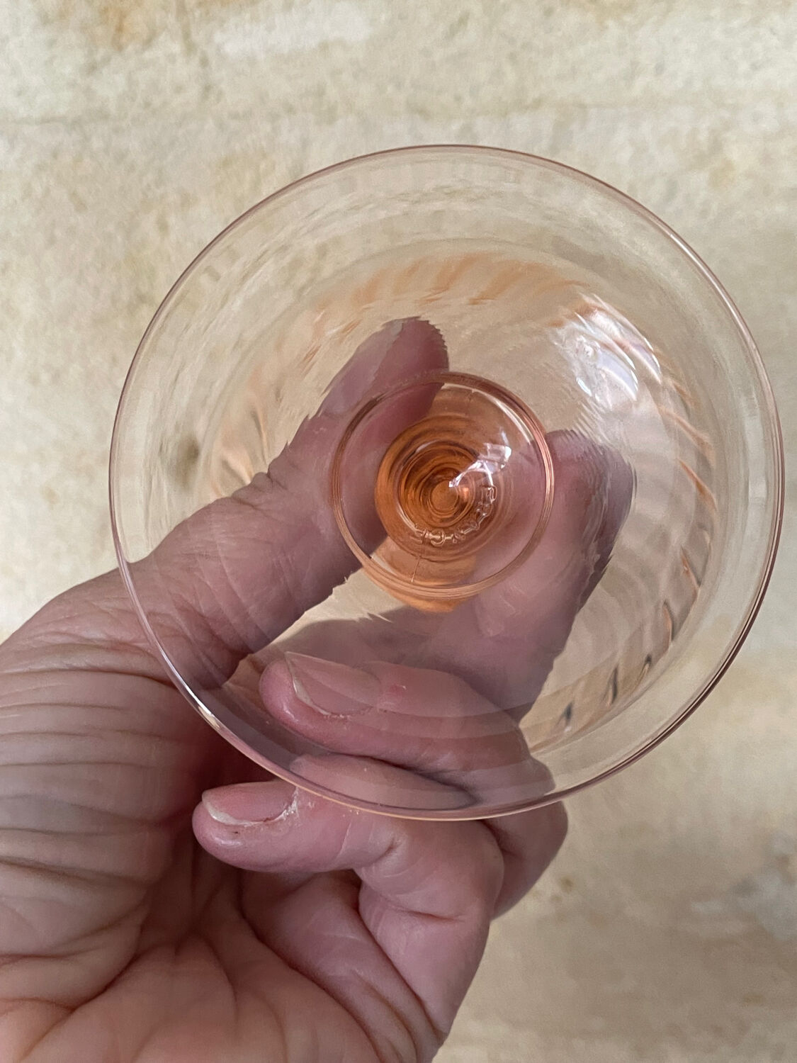 6 Rosaline Luminarc champagne coupes