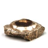 "ROC" bronze ashtray and catchall by Monique Gerber