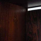 Bibliothèque en palissandre, design danois, années 70, production: Hjørnebo