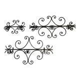 3 wrought iron coat racks