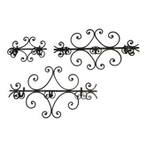 3 wrought iron coat racks
