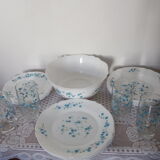 Service for 4 people forget-me-not arcopal