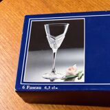 6 verres en cristal d'Arques modèle Fuseau