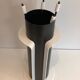 Necessary black and white lacquered lighter