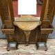Coat rack Louis XV has oak console around 1850