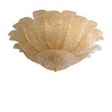 Murano Style Glass Sputnik Chandelier Flush Mount, Mazzega Zuccheri Venini
