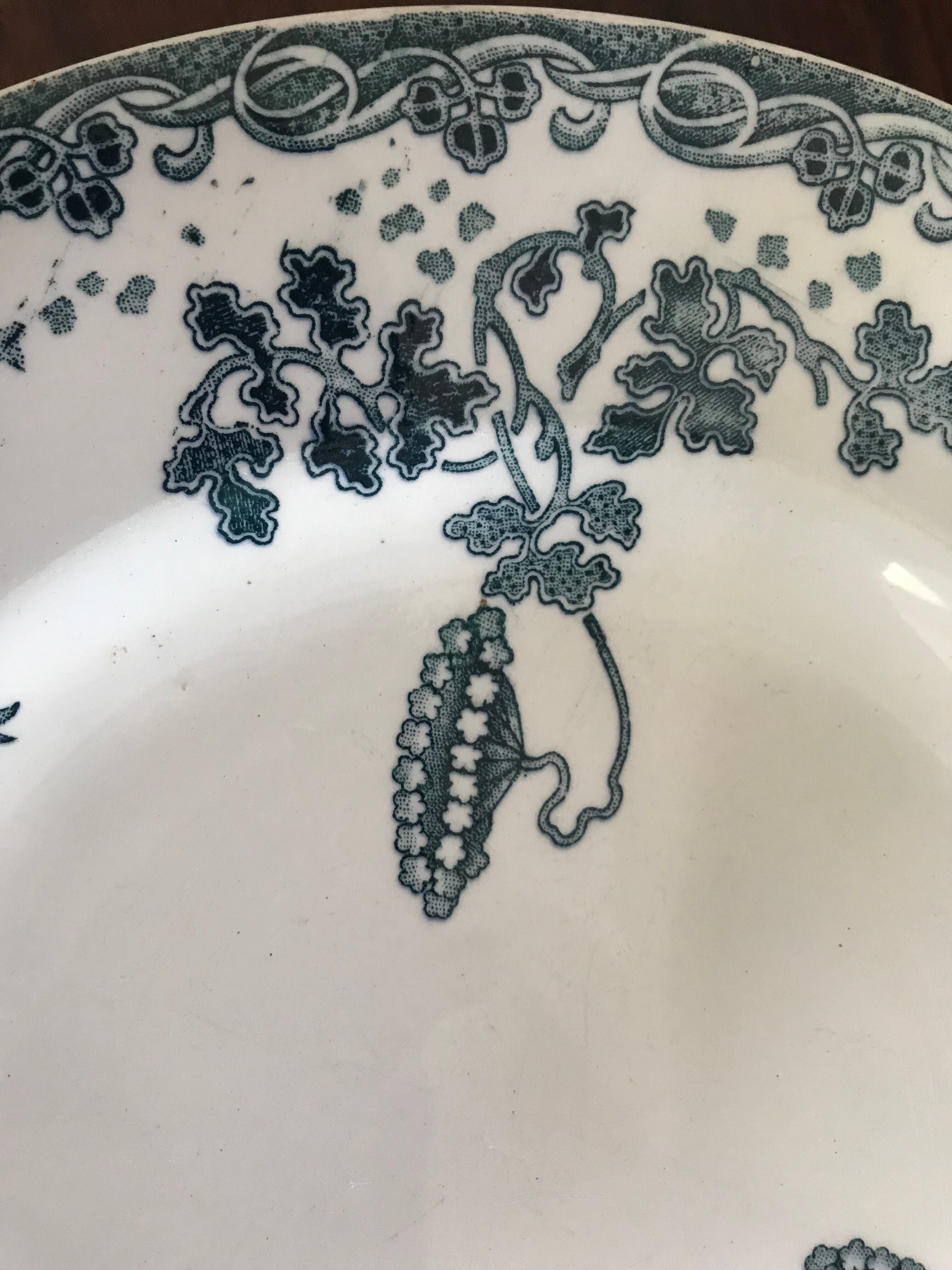 Seven plates Saint-Amand and Hamage