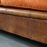 Luxurious 2.5 seater sheepskin leather sofa of top quality