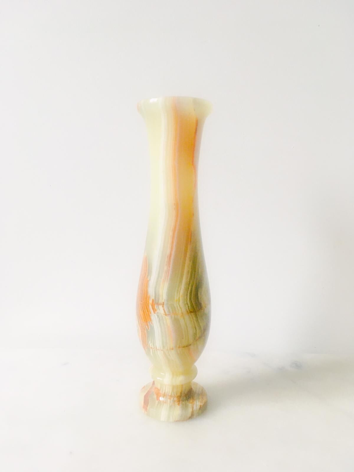 Superb vintage onyx vase