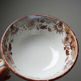 Sarreguemines tea service - Kyoto - antique 5 cups 6 saucers in Japanese style