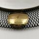 Vintage metal and brass openwork mirror Vereinigte Werkstätten Munich 1950