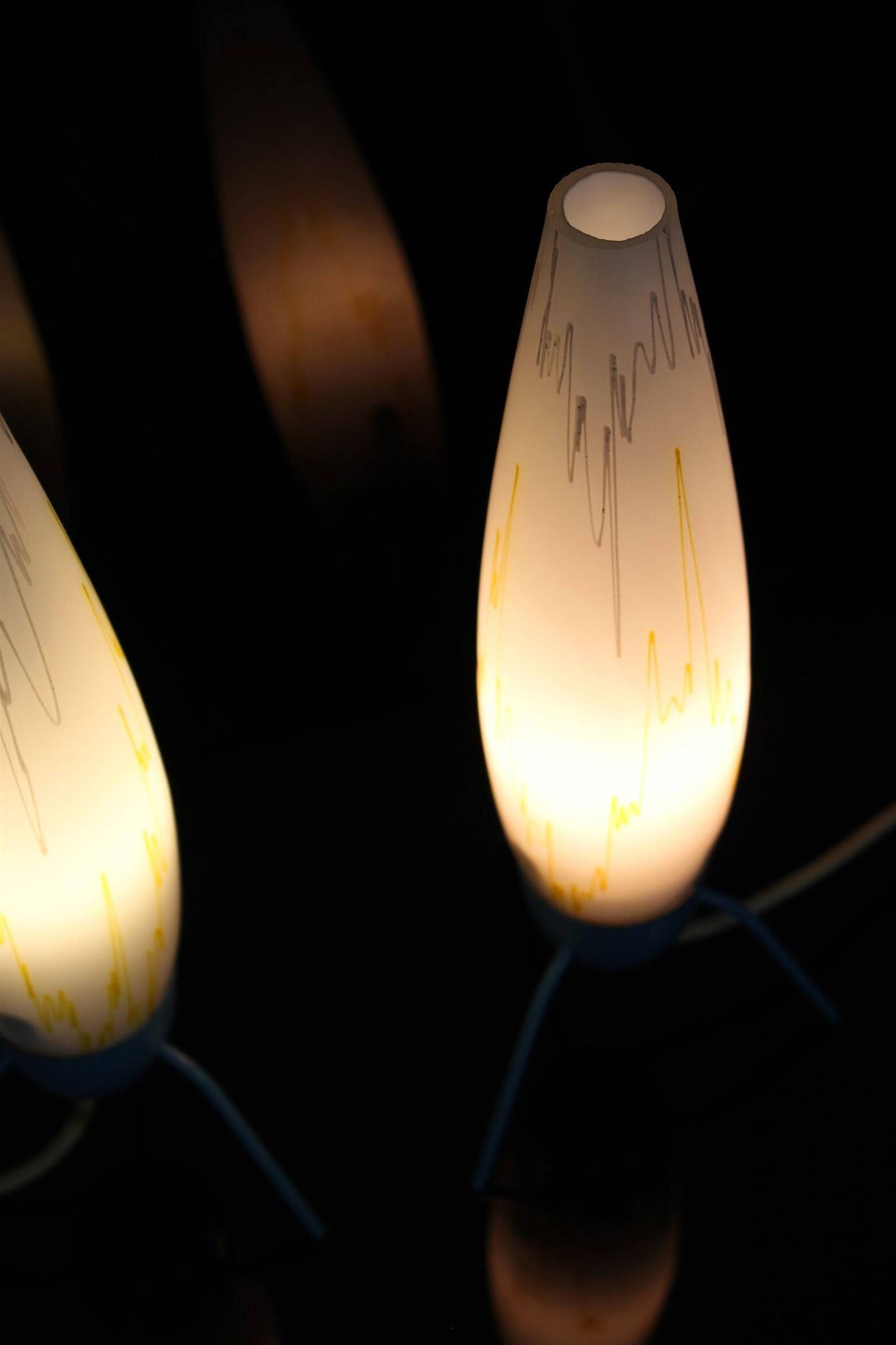 Lampes de Bureau Rocket par Napako, 1960s, Set de 2