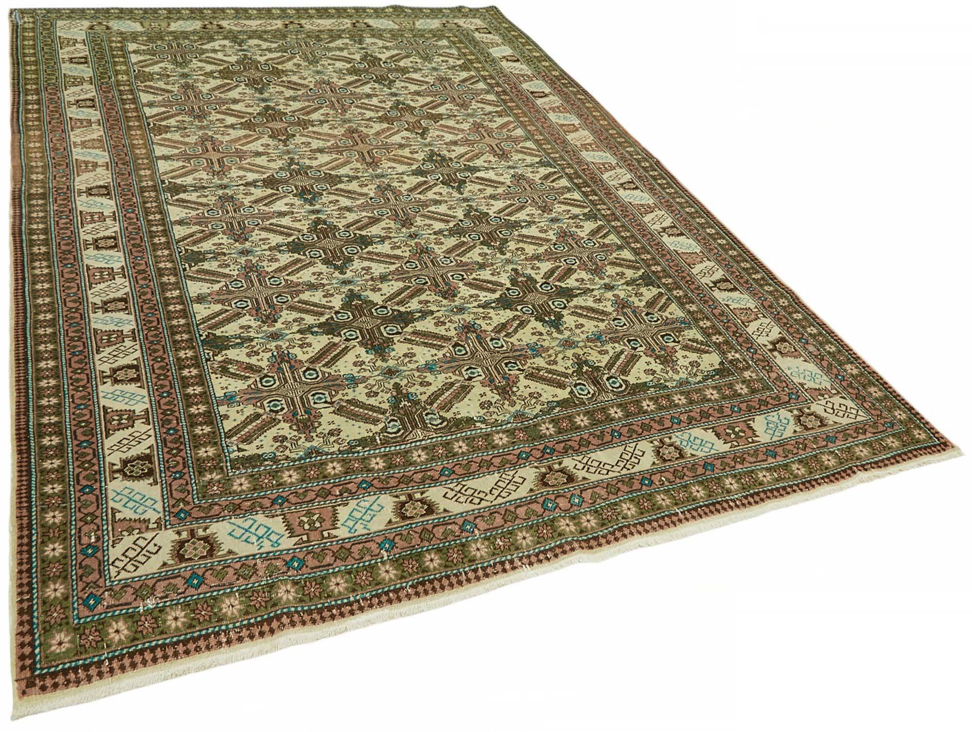 Turkish Wool Vintage Kayseri Rug 196 cm x 284 cm